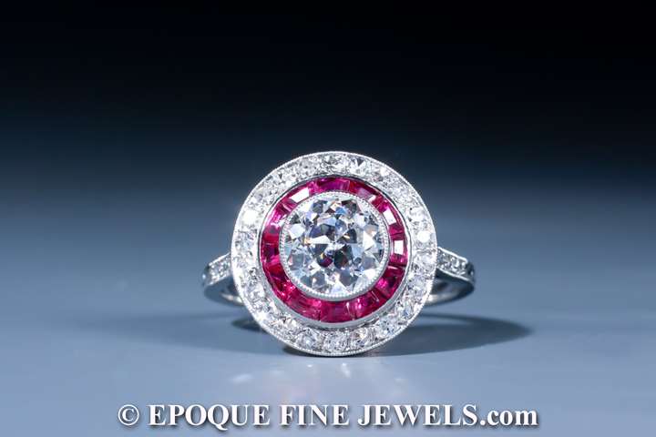A very fine ruby and diamond ring